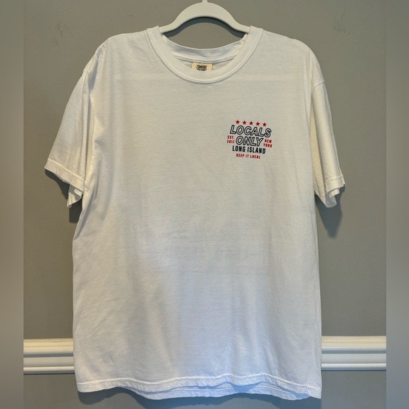 Local's Only Unisex Short Sleeve Tshirt - Size Large white NWT - Picture 5 of 10
